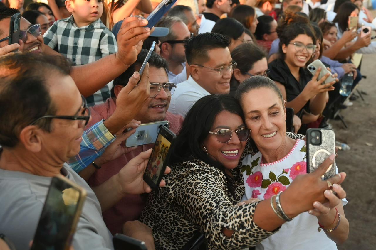 Acueducto, hospital y apoyos sociales marcan gira de Sheinbaum en Sonora