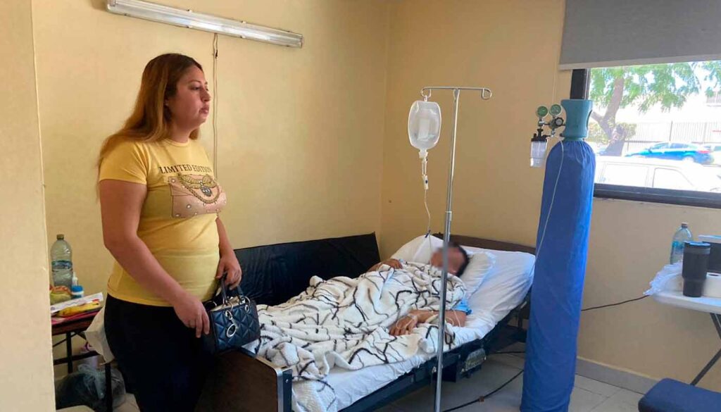 Abigaíl Sánchez, familiar de lesionados en incendio
