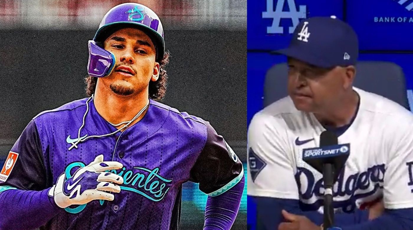 Alek Thomas y Dave Roberts