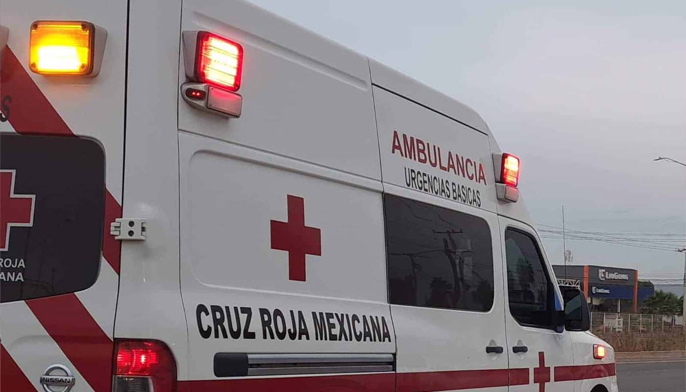 Ambulancia de la Cruz Roja Mexicana en Sinaloa