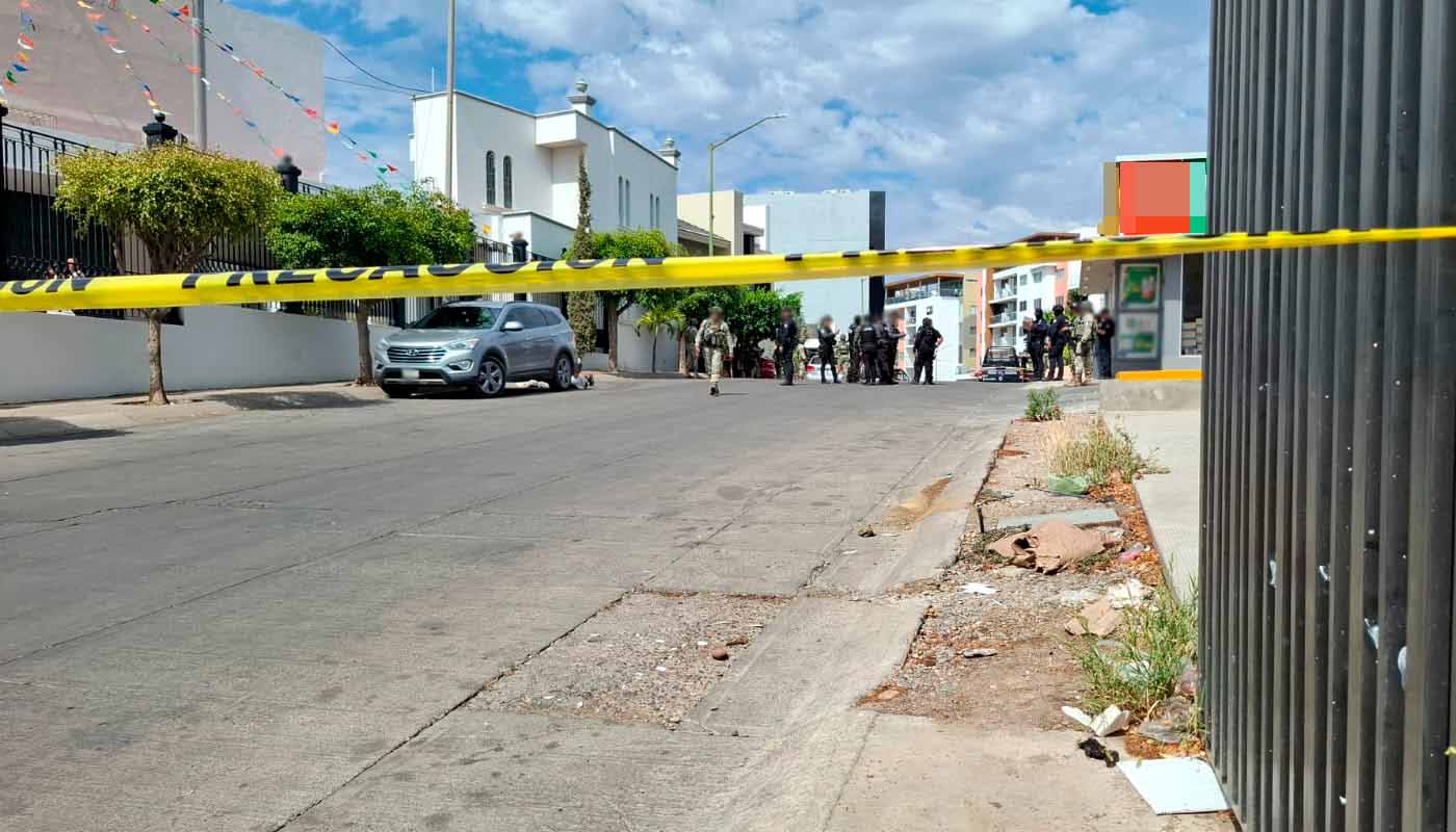 Área acordonada en Culiacán tras un homicidio