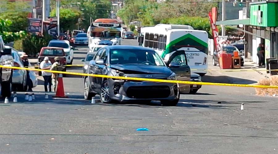 Área Acordonada tras ataque contra conductor en Culiacán