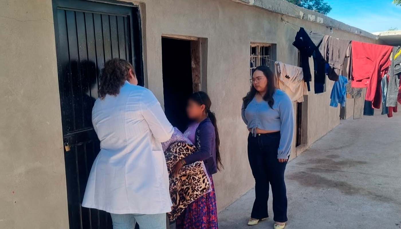 Atención médica en cuarterías de Ahome