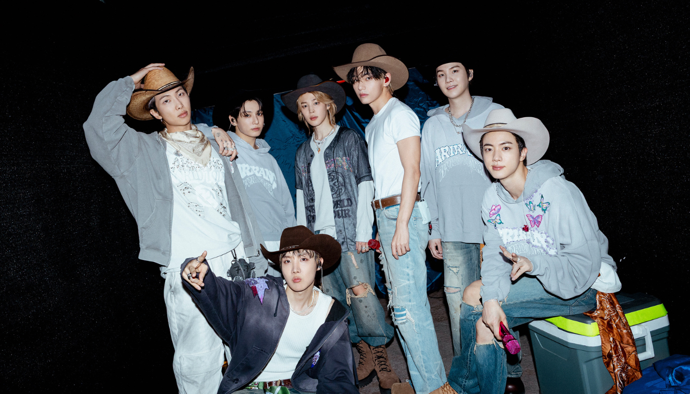 BTS en su última noche en el estadio GNP Seguros de la Ciudad de México.