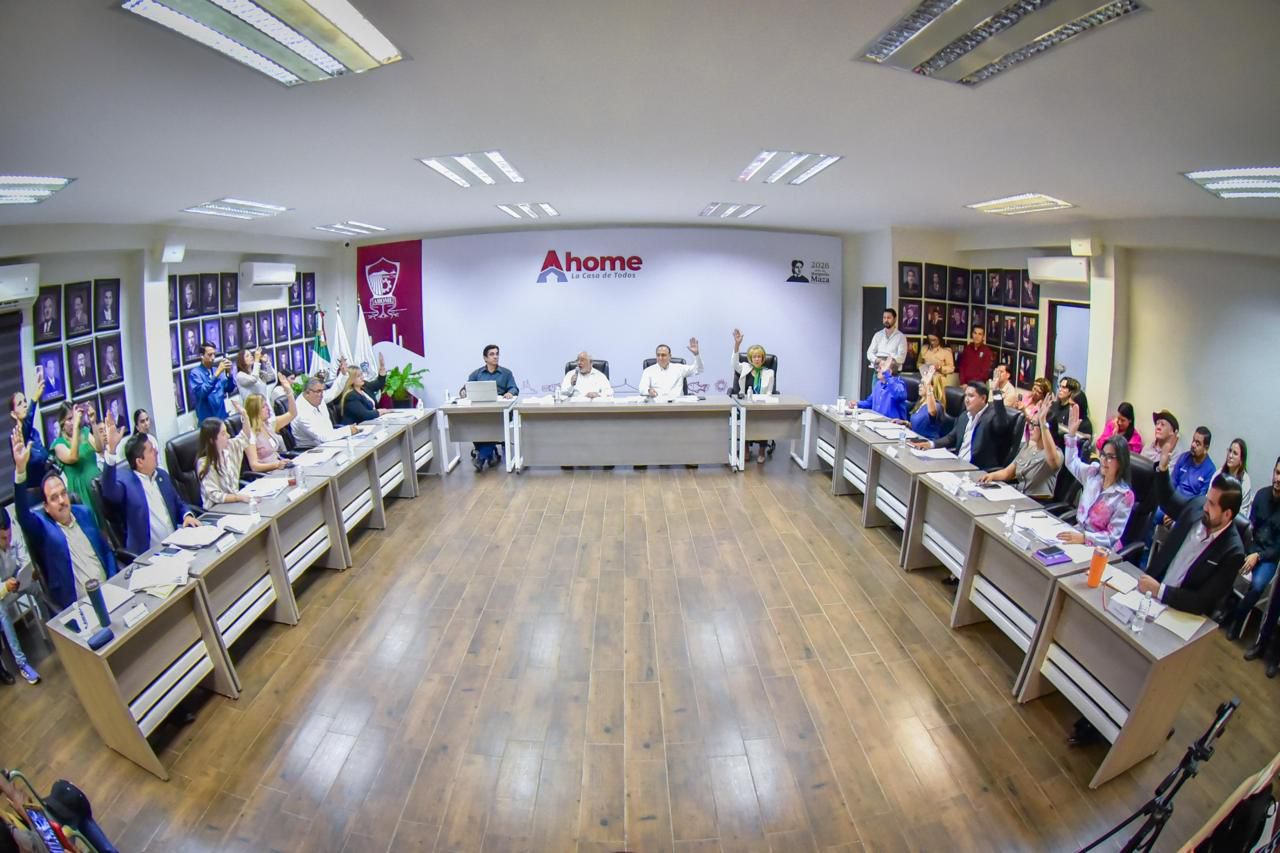 Sesión ordinaria de cabildo en Ahome.