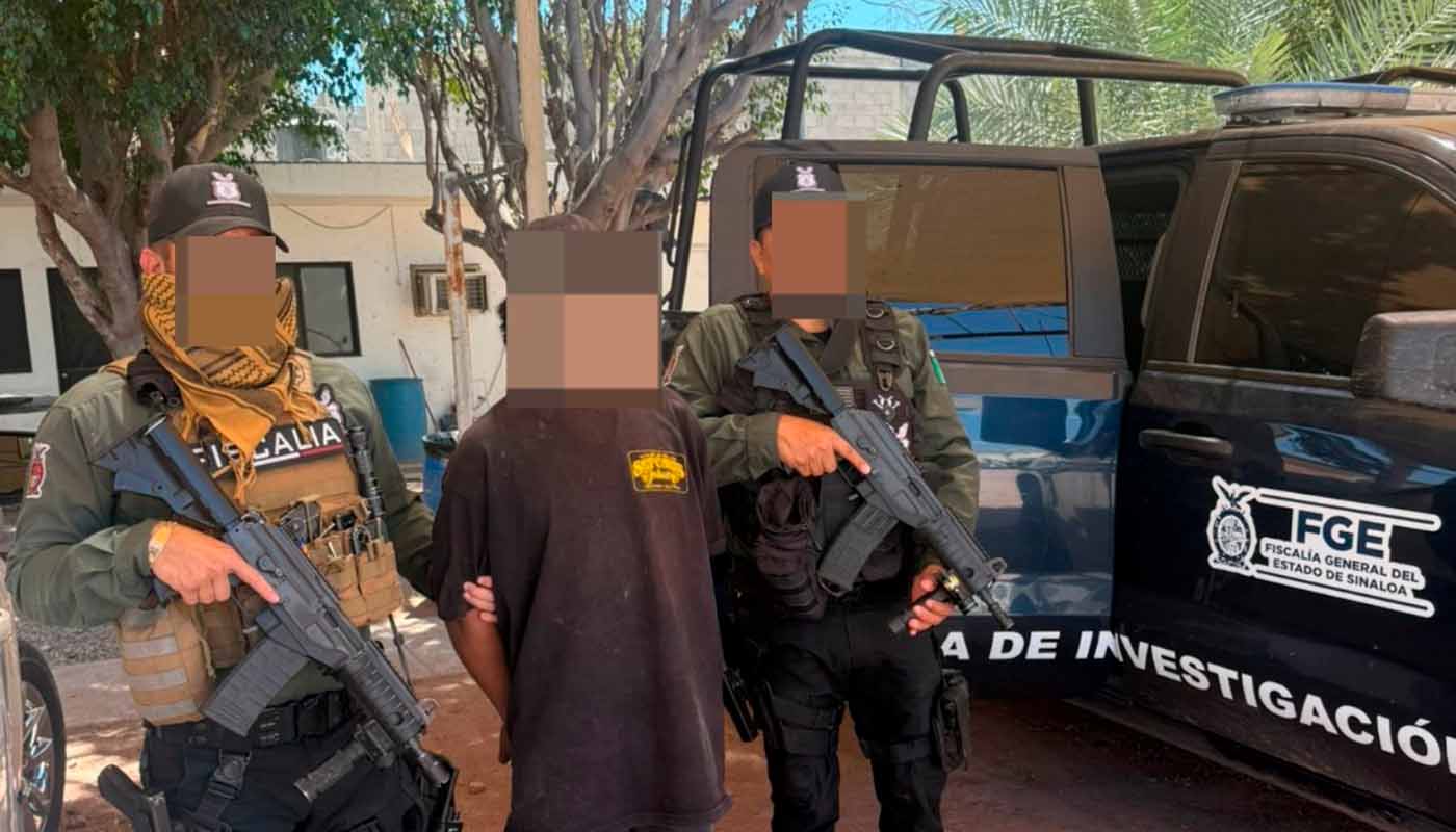 Elementos de seguridad aprenden a presunto homicida en Sinaloa