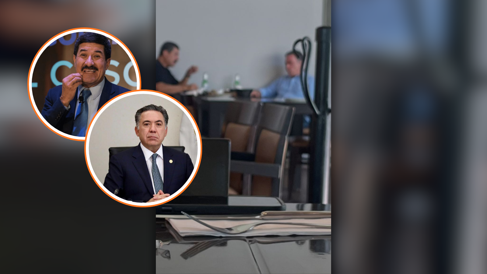 Captan a Javier Corral y Enrique Inzunza reunidos en Culiacán