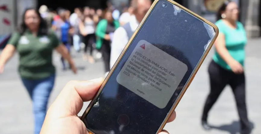 Alarma sísmica en celular