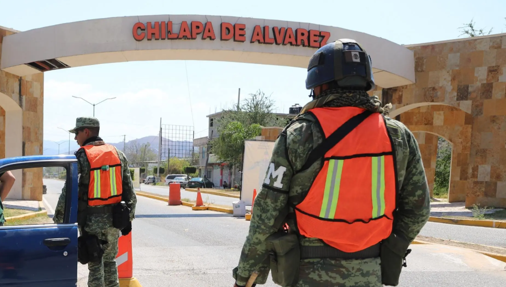 Militares en la comunidad de Chilapa