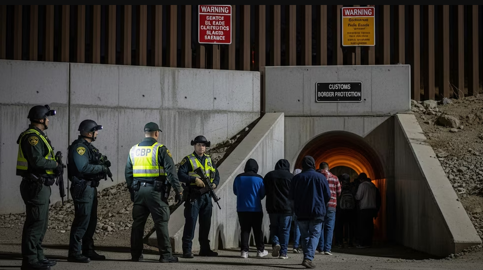 Arrestan a 19 mexicanos que cruzaron por túneles de drenaje hacia San Diego