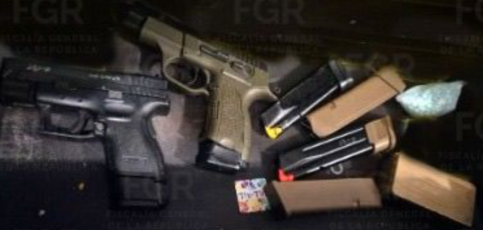 Pistolas decomisadas