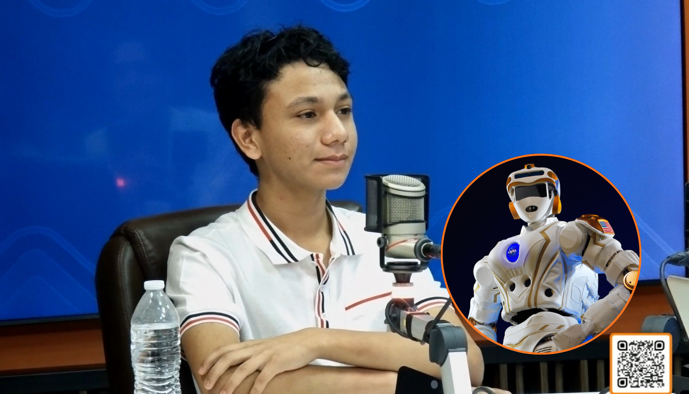 César de Jesús en el estudio de Línea Directa