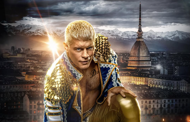 Cody Rhodes en el poster promocional de Clash in Italy.