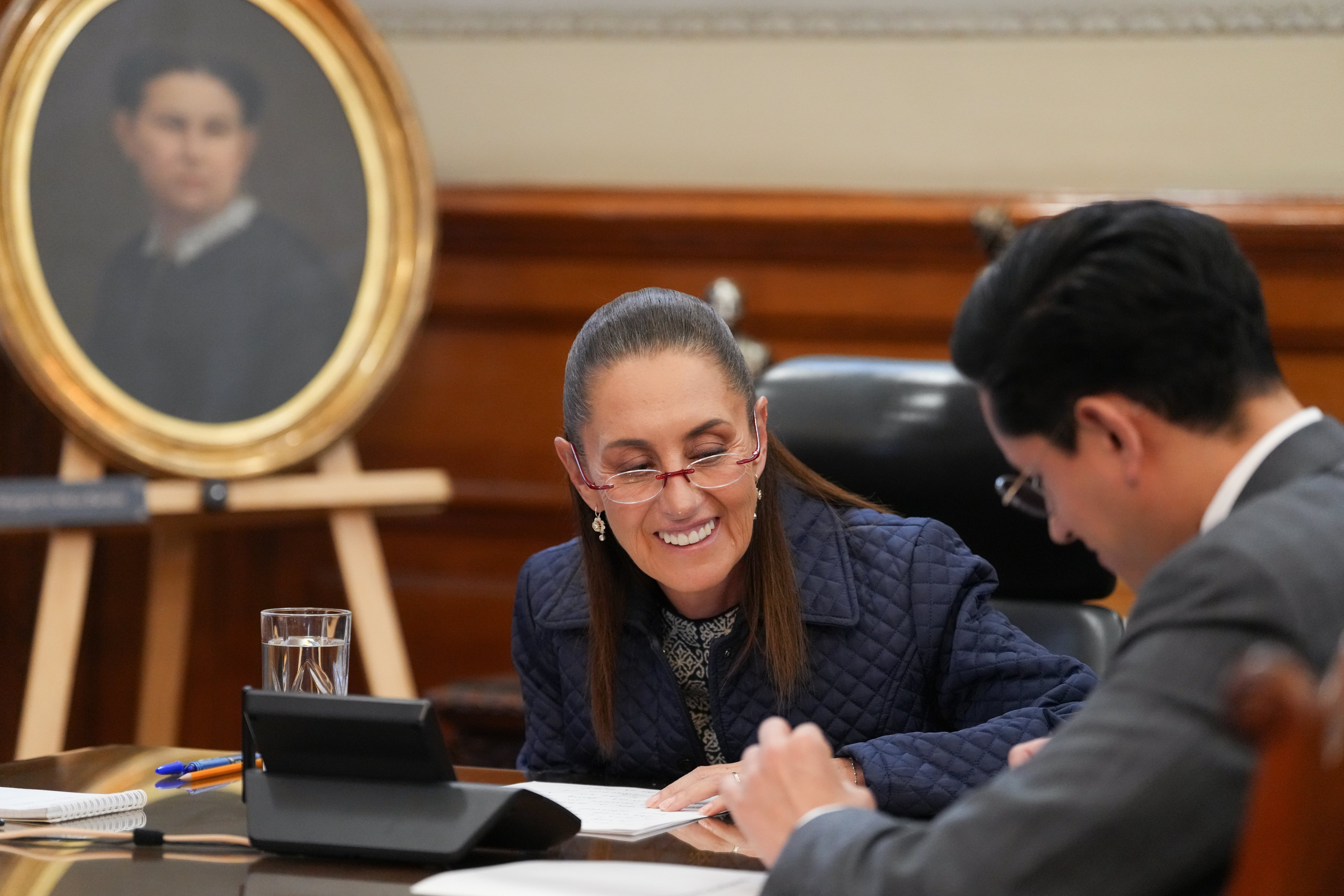 Claudia Sheinbaum en llamada con Donald Trump