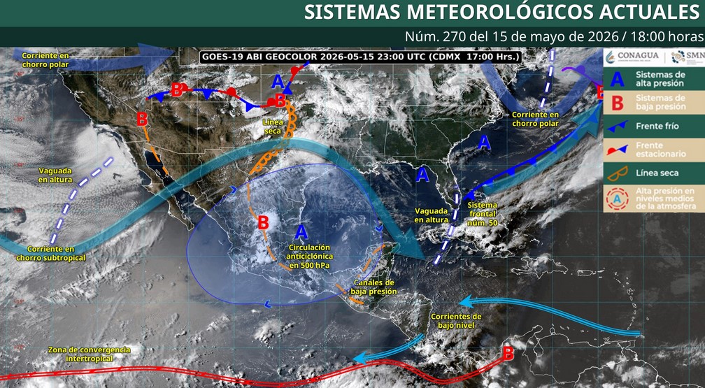 Pronóstico del clima: SMN prevé lluvias en varios estados para esta noche de viernes