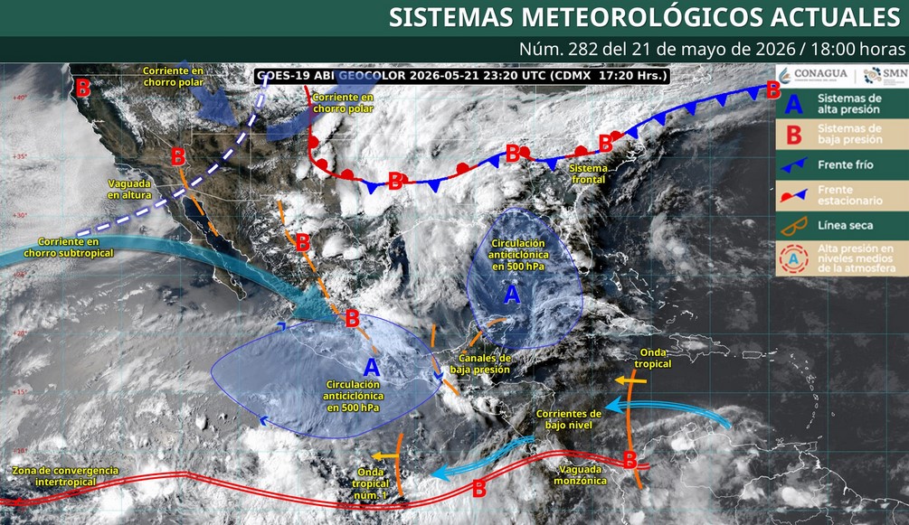 Clima para esta noche: prevén lluvias y posible formación de torbellinos en varios estados