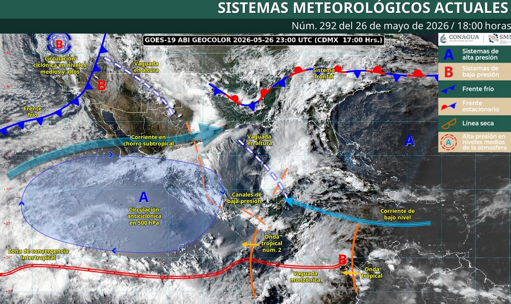 Clima nocturno: checa los estados que experimentarán lluvias la noche de este martes