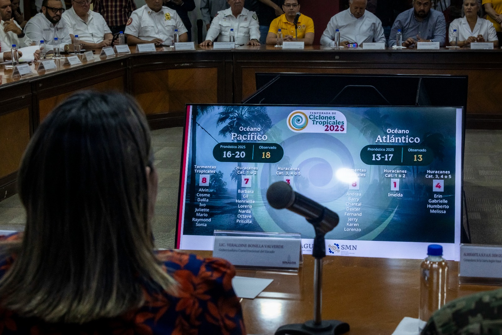 Gobernadora en instalación de Consejo Estatal de PC