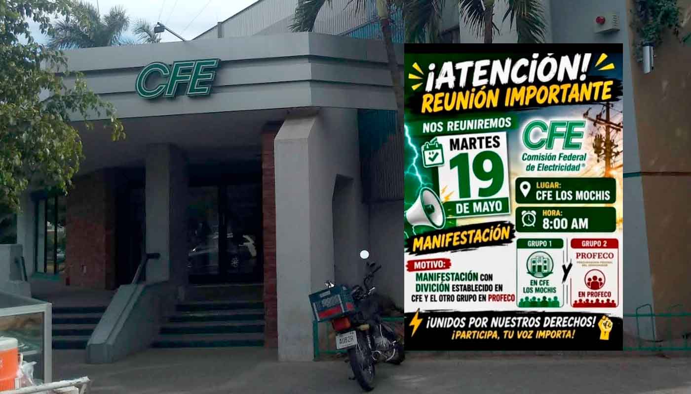 Convocan a manifestación en CFE Los Mochis