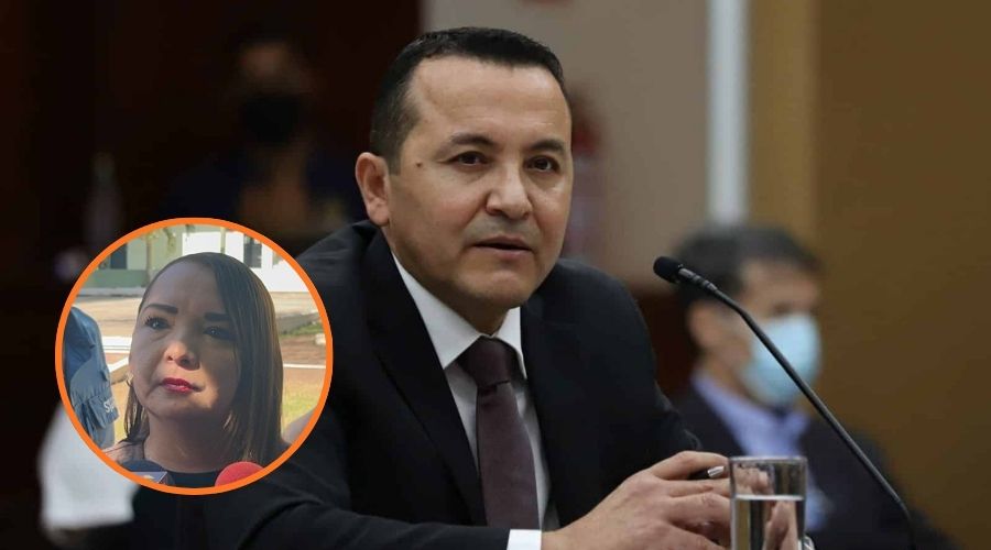 vicefiscal general, Dámaso Castro y en un círculo la fiscal Zulema Kondo