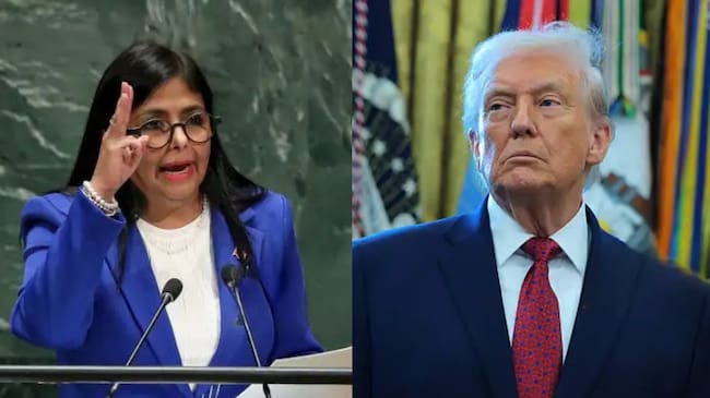 Delcy Rodríguez responde a Trump tras sugerir que Venezuela podría convertirse en el “Estado 51” de EU