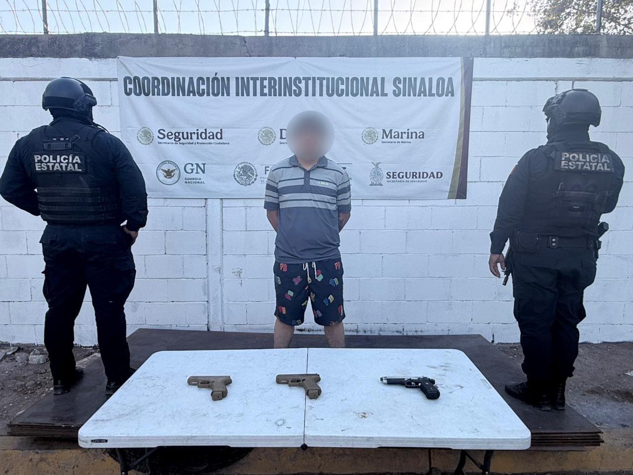 Detenido en enfrentamiento en Culiacán portaba armas y municiones