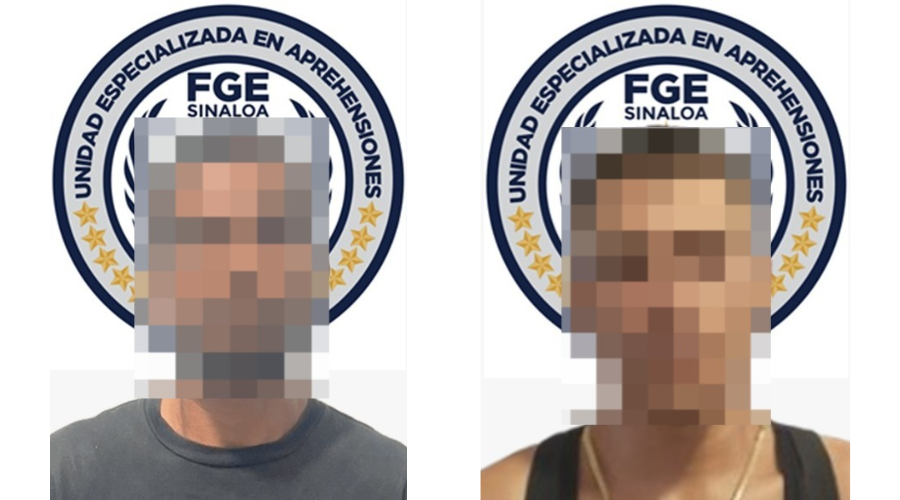 Hombres detenidos con el rostro censurado
