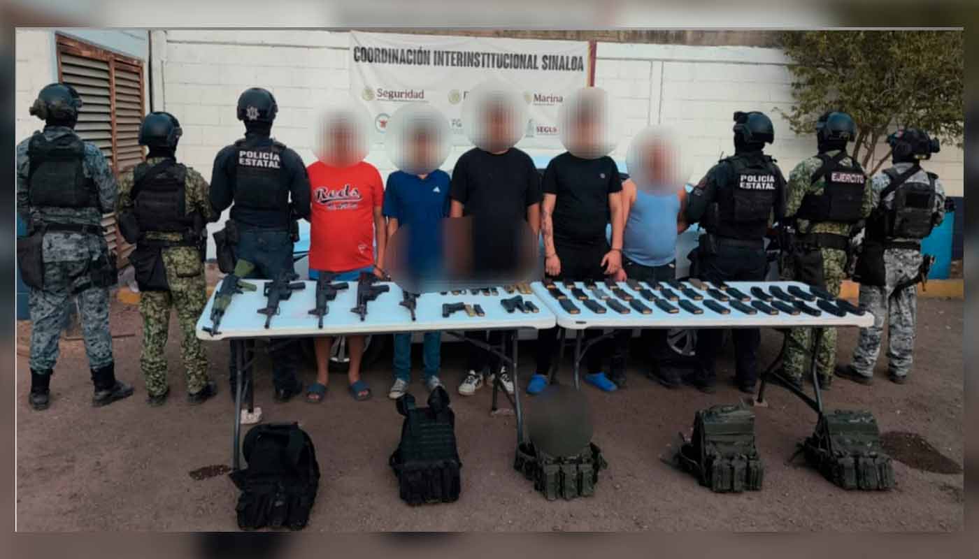 Detienen a civiles armados en Culiacán