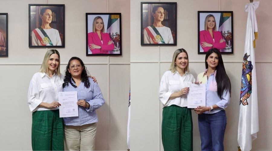 Erika García y Escarlette Torre rinden protesta