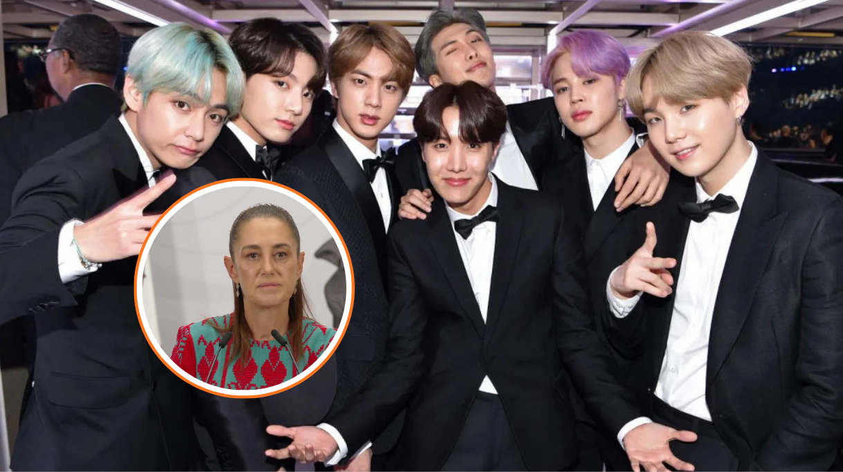 Claudia Sheinbaum y BTS