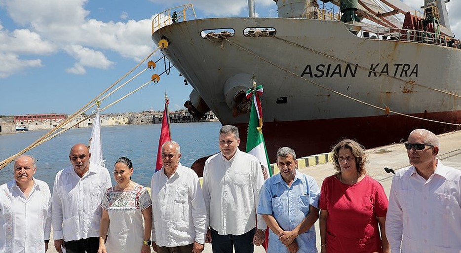 Díaz-Canel agradece ayuda humanitaria de México y Uruguay a Cuba; destaca apoyo de Sheinbaum