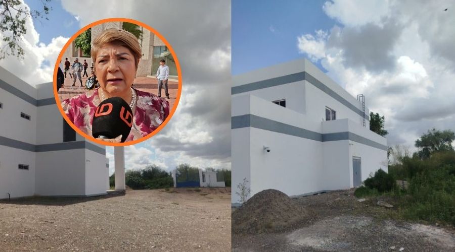 Centro de Justicia Penal junto a un circulo con Cecilia Ramírez