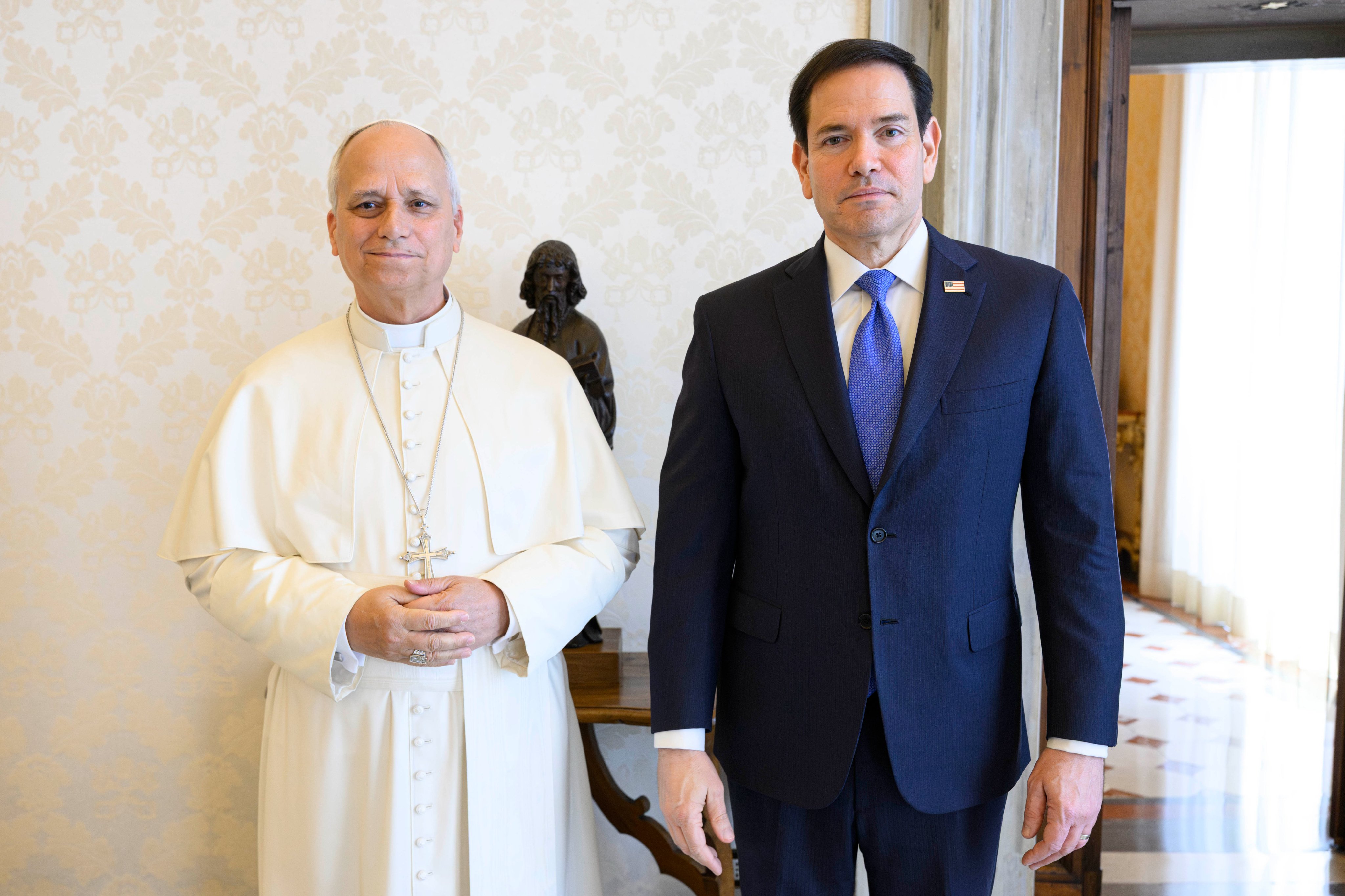 León XIV y Marco Rubio