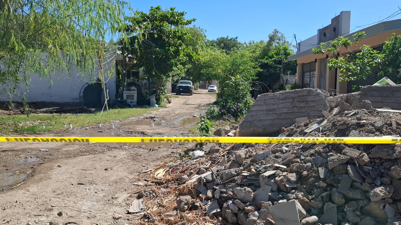 Zona delimitada de ataque a balazos en Culiacán
