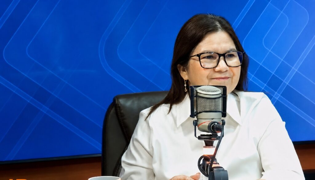 Senadora Imelda Castro en entrevista para Línea Directa
