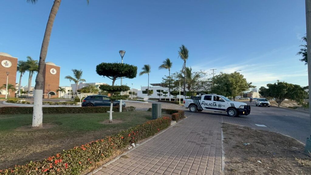 Camioneta de la policía municipal de Mazatlán