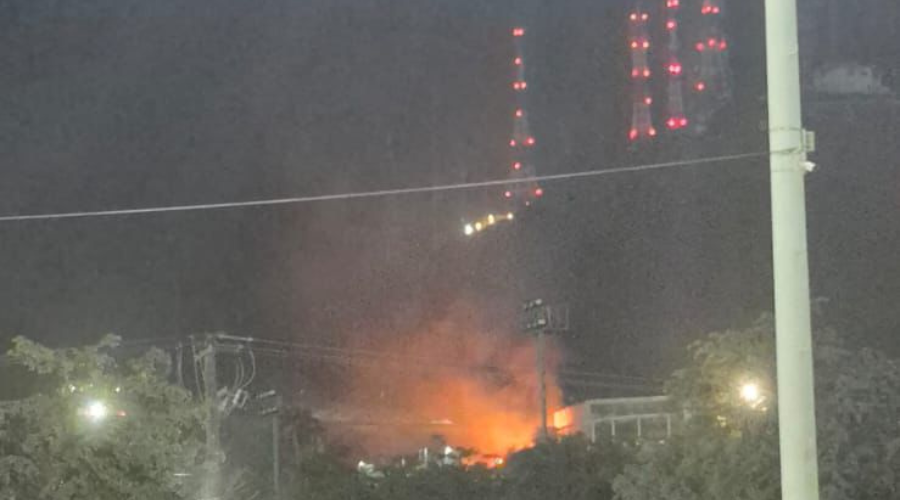 Incendio en el Cerro de La Memoria