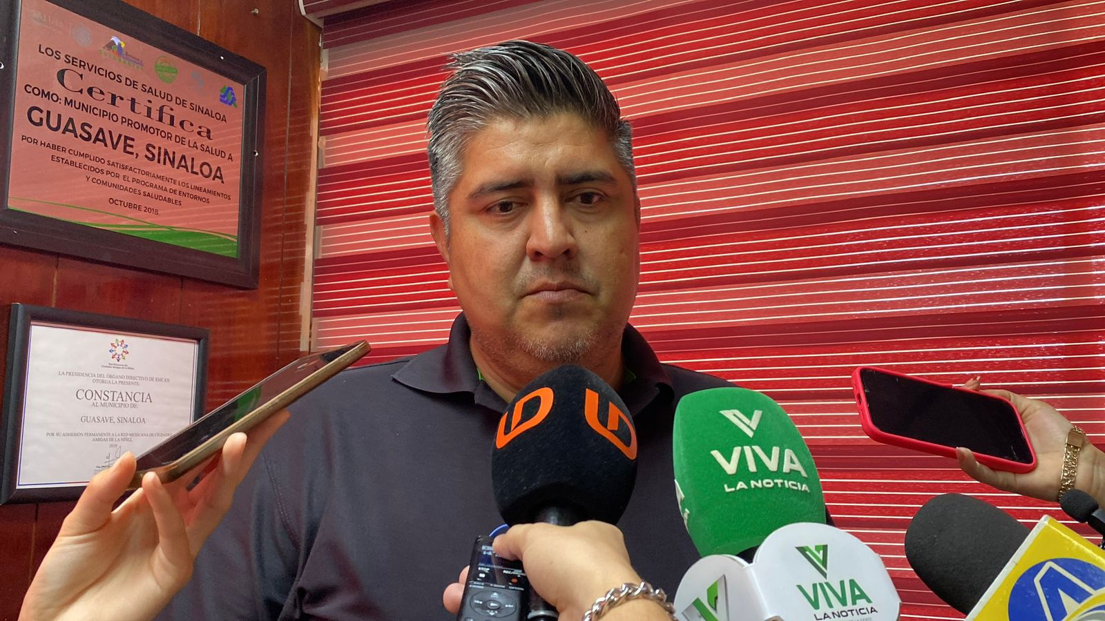 director del Instituto de Protección Civil Municipal, Macario Gaxiola Castro