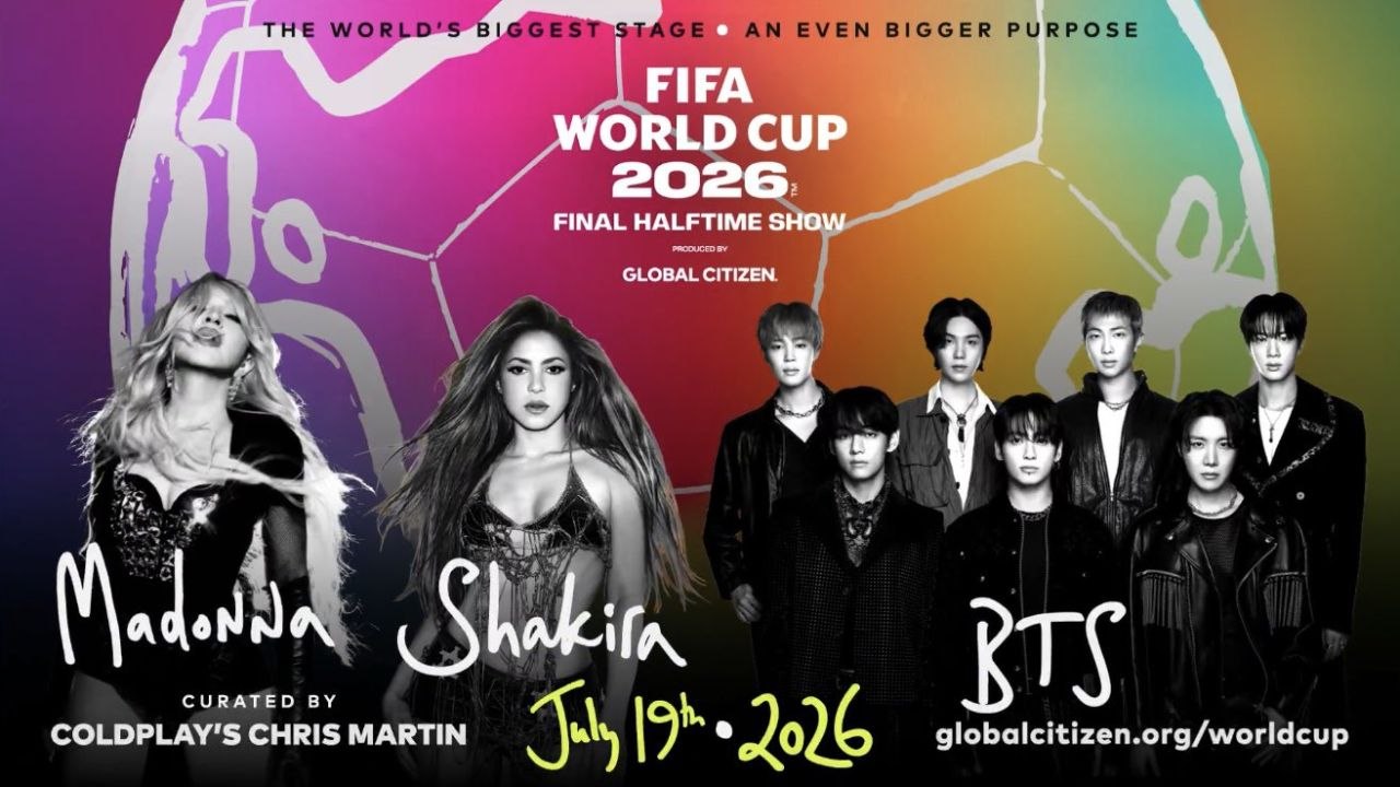 Shakira, Madonna y BTS encabezarán el medio tiempo de la Copa Mundial de la FIFA 2026