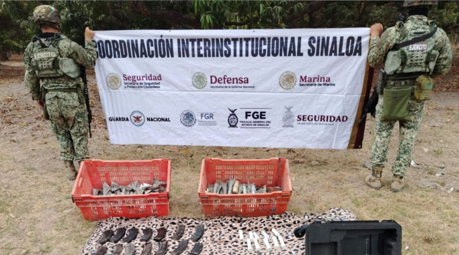 Militares aseguran artefactos explosivos
