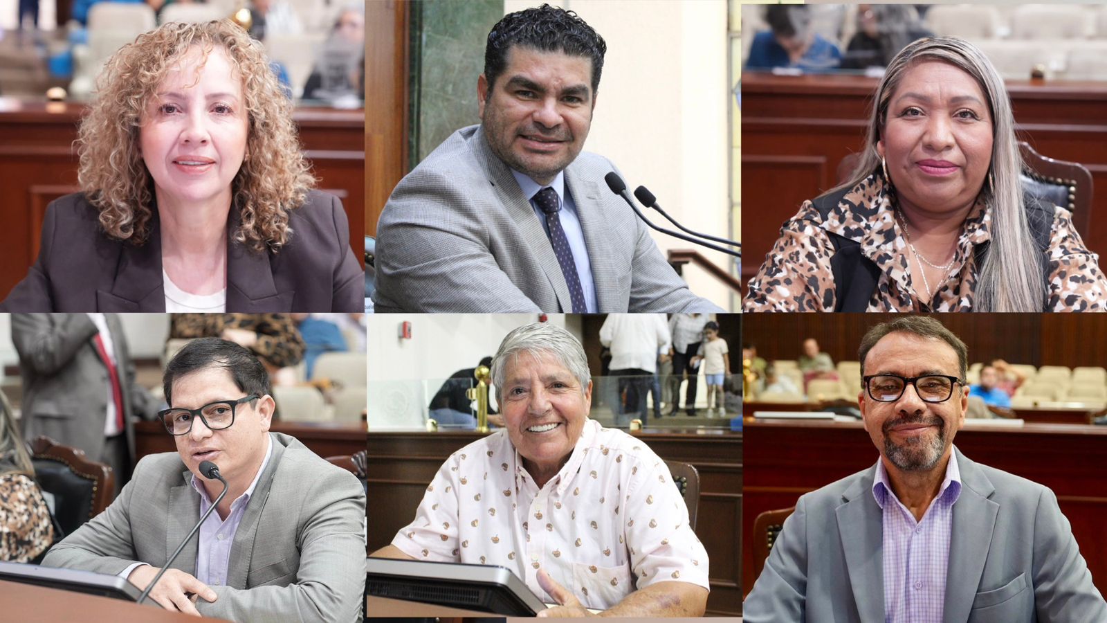 Seis diputados en el Congreso de Sinaloa