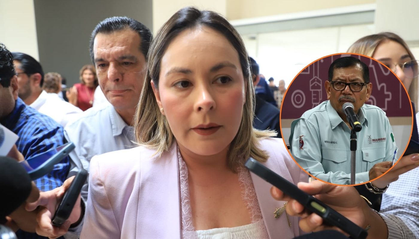 En grande gobernadora Yeraldine y en circulo Gerardo Mérida