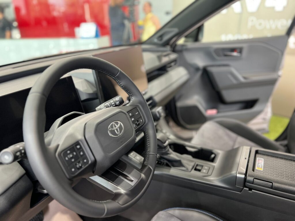 Volante de una camioneta de Toyota