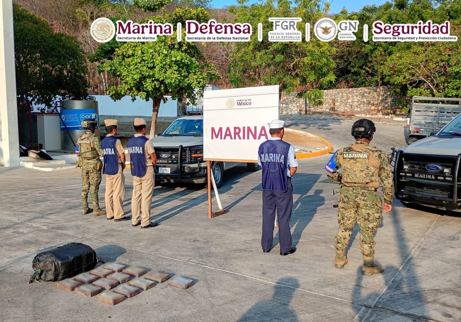 Droga decomisada en Oaxaca
