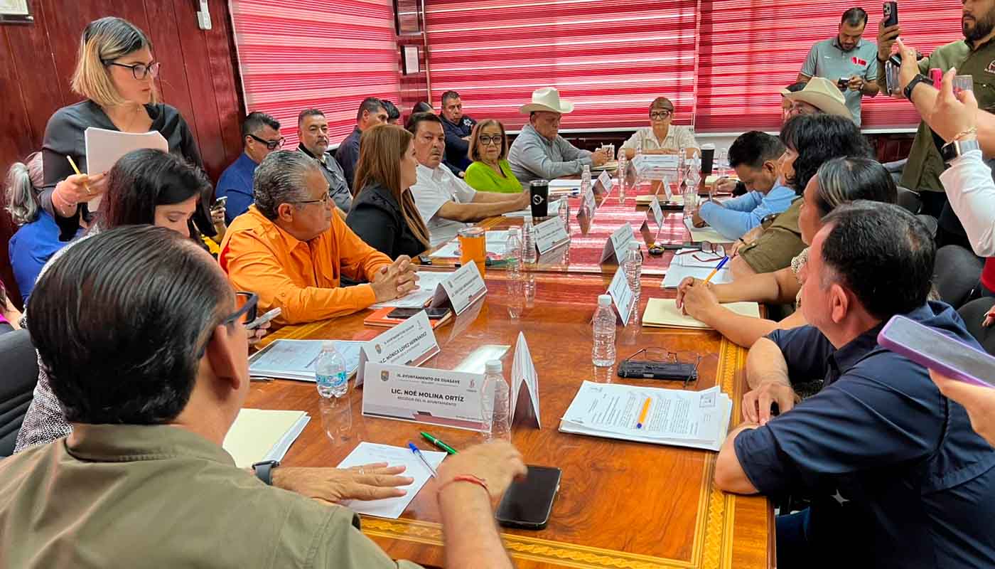 Sesión del cabildo del municipio de Guasave