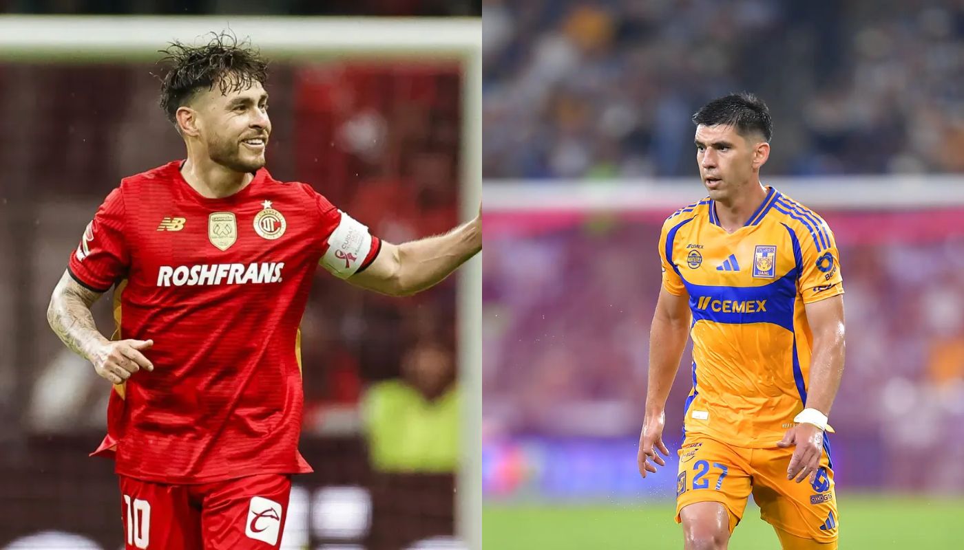 Jugadores de Tigres y Toluca