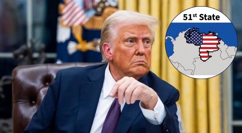 Donald Trump desata polémica tras publicar una imagen de Venezuela como 
