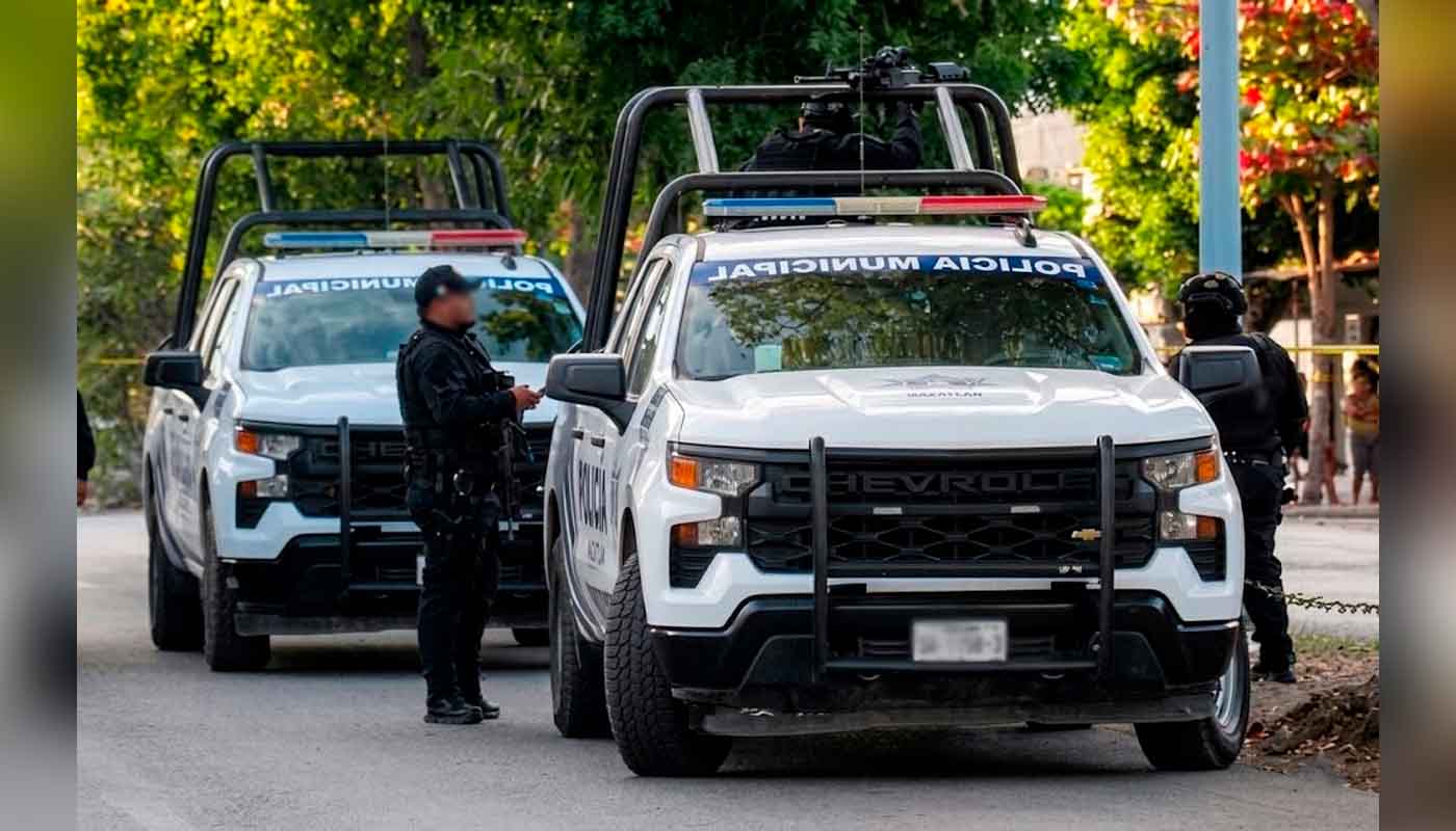 Unidades y elementos de la Policía Municipal de Mazatlán