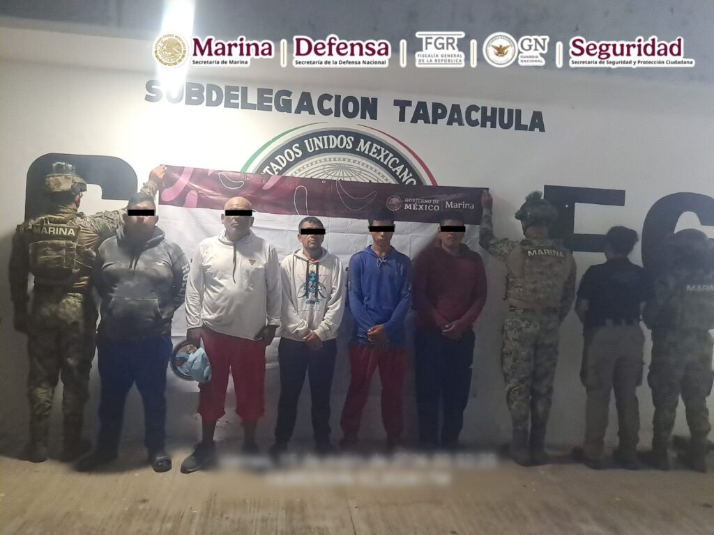 Detenidos con cocaína en Chiapas