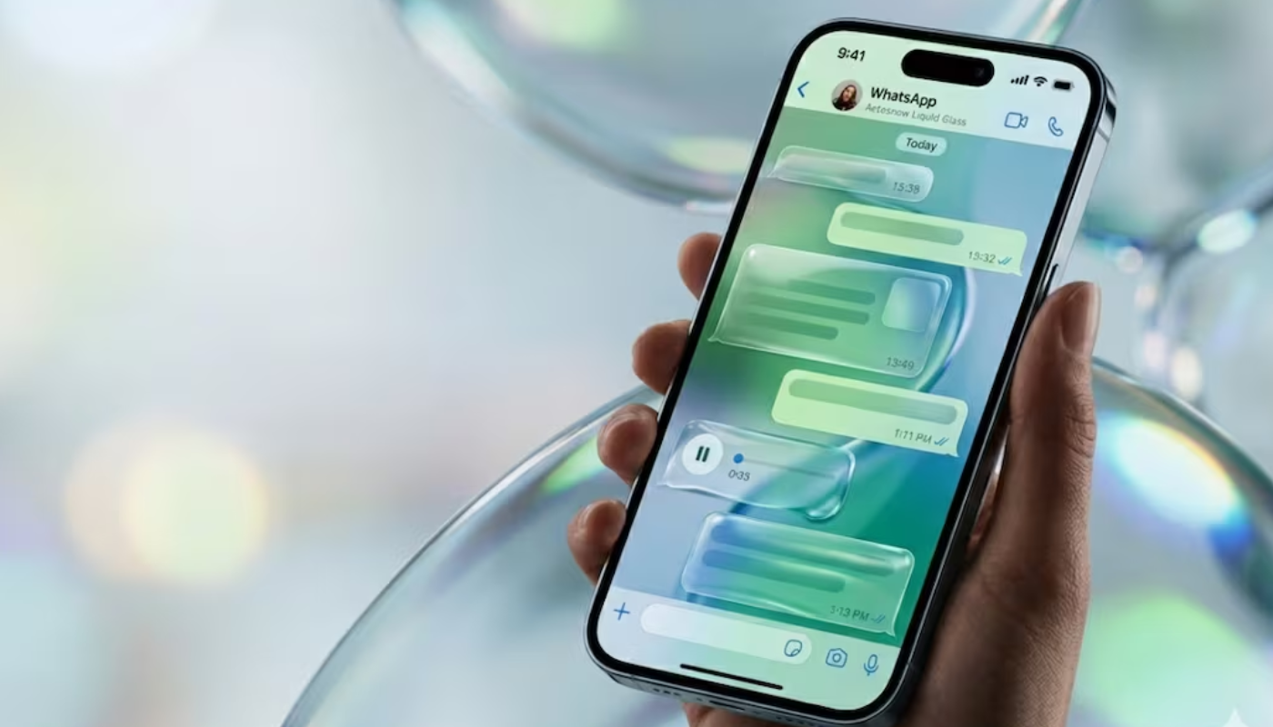 WhatsApp Liquid Glass